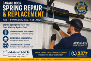 Garage Door Spring Repair & Replacement in Northeast Ohio